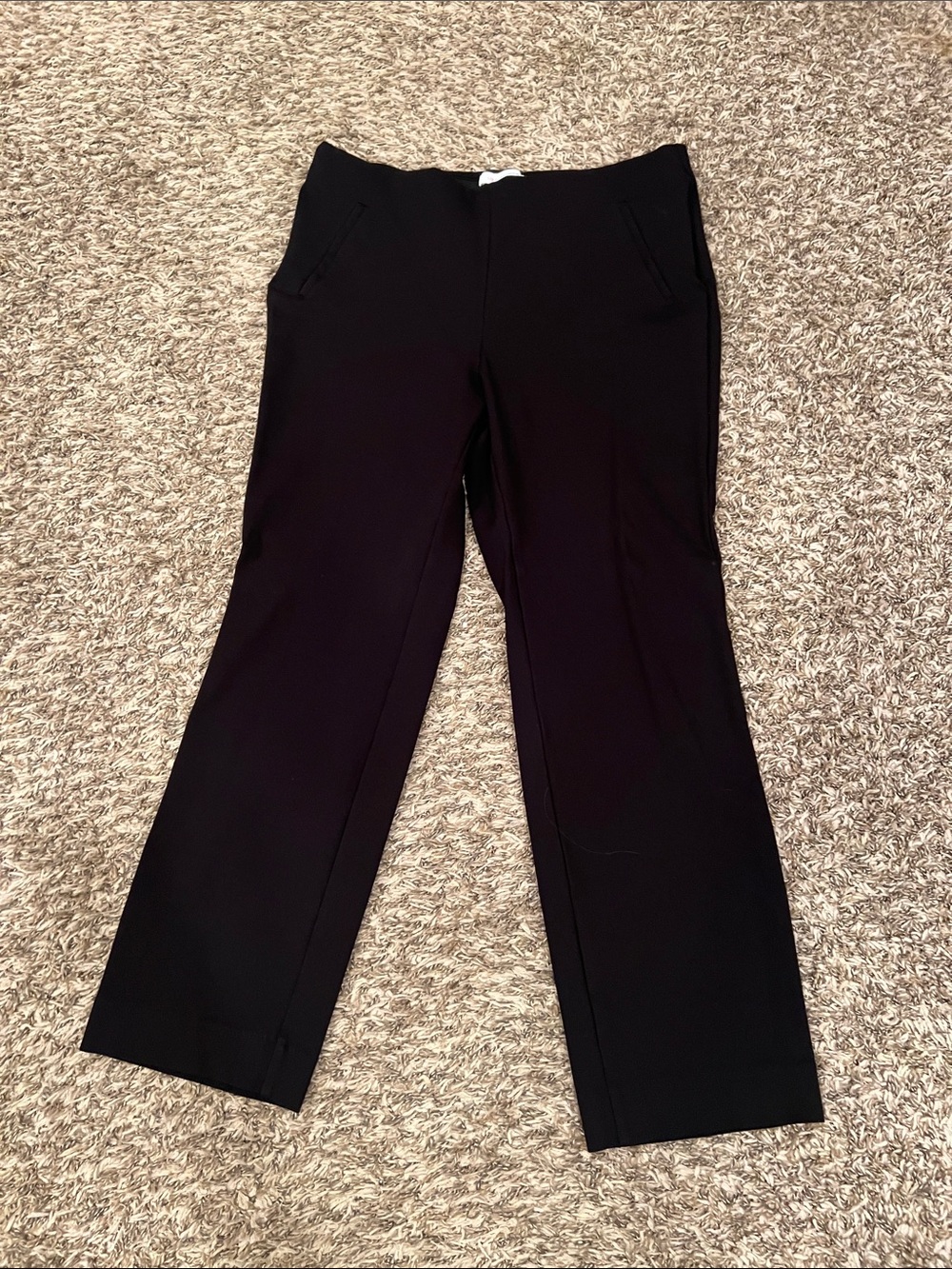 Liz Claiborne Black Straight Leg Trousers